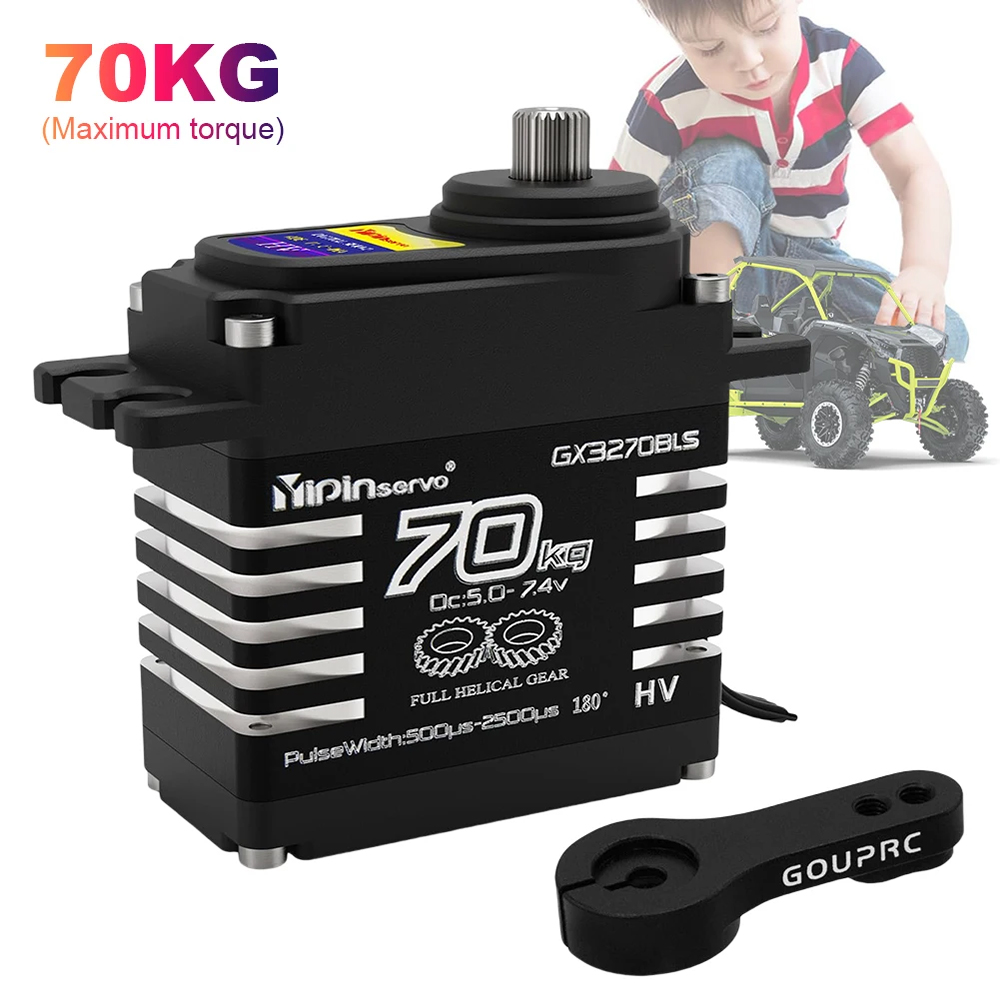 Rc Car Servo - 1/2PCS 70KG 대형 토크 브러시리스 모터