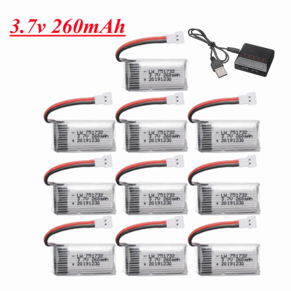 Drone Reaper Rc - H8 H36 배터리 3.7V 260mAh Lipo