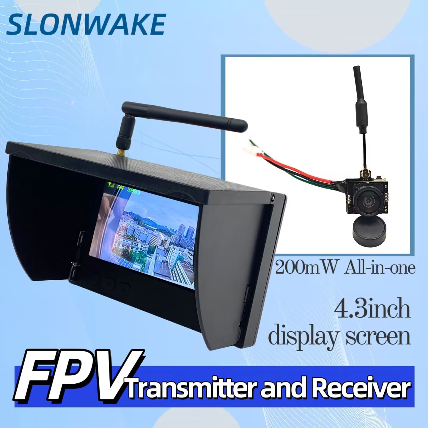 Drone Rc With Camera - SLONWAKE 5.8G 아날로그 비디오 전송 카메라