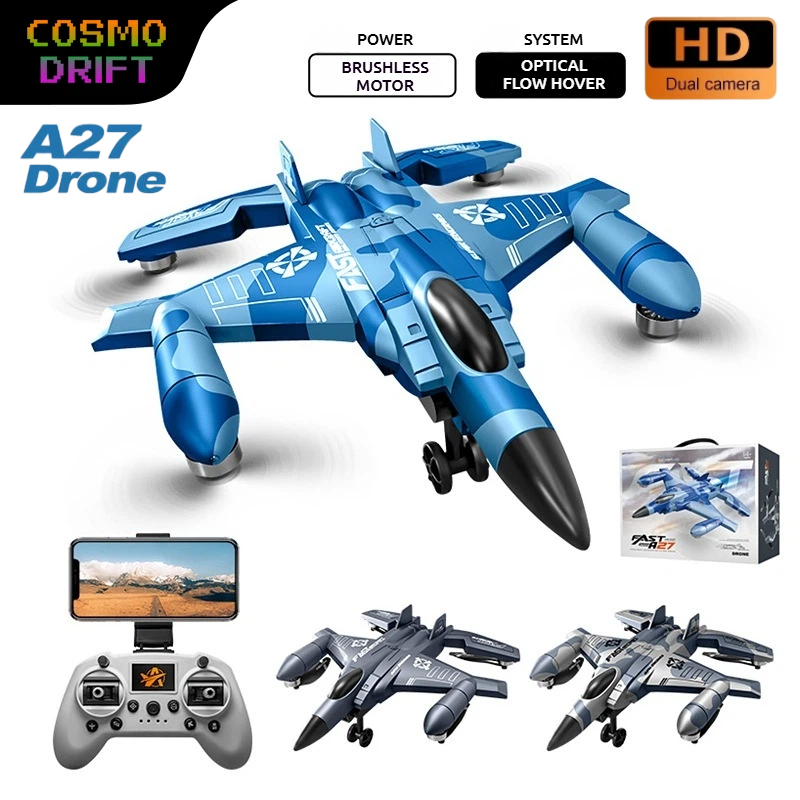 Drone Rc Fighter Jet - A27 전투기 RC 비행기 브러시리스 모터