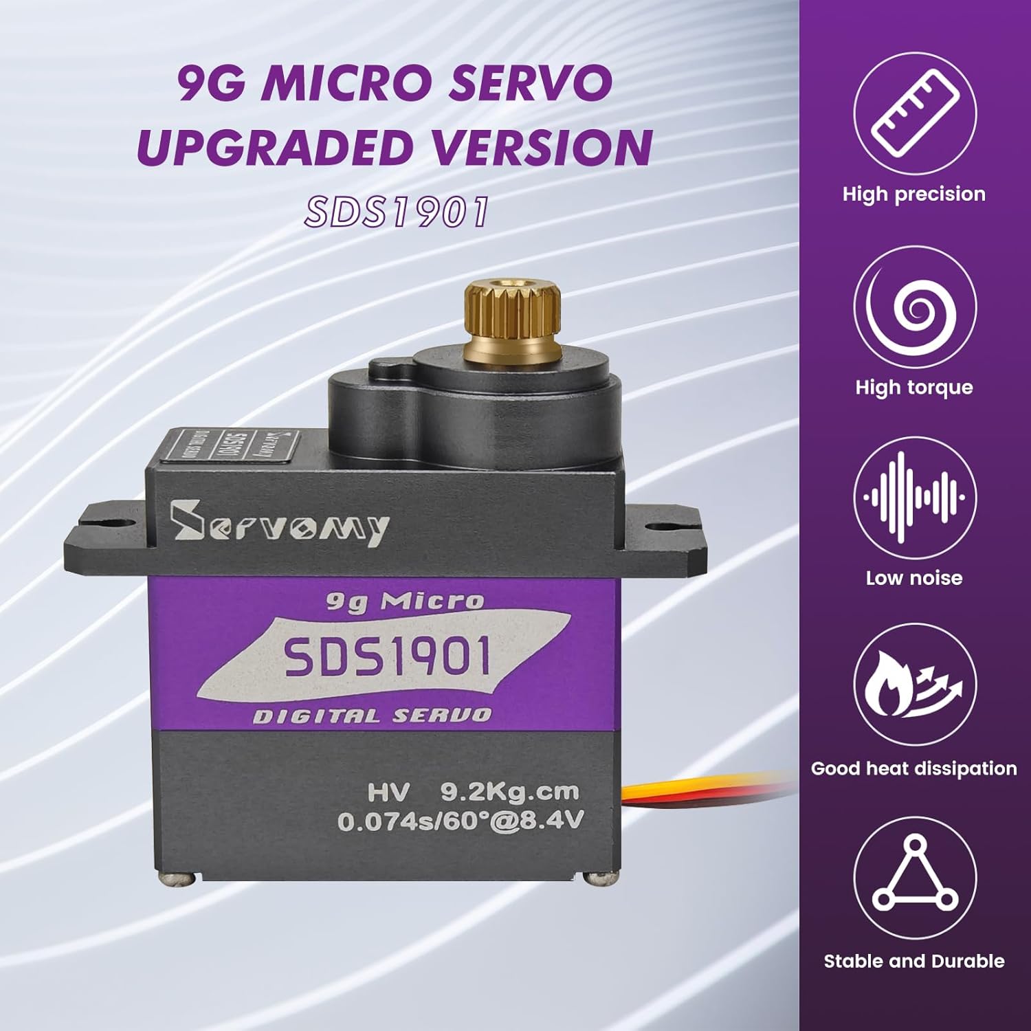 Drone And Car - SERVOMY-SDS1901 디지털 9G 마이크로 코어리스 서보