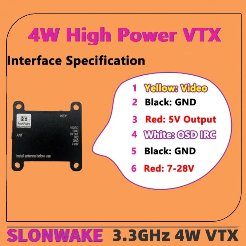 SLONWAKE FPV 3.3G 16채널 4000mW  - Drone And Car 리뷰 및 가격