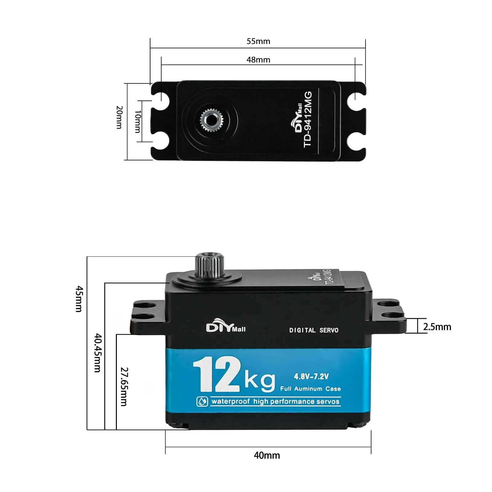 TD-9412MG 하이 토크 풀 메탈 디지털 서보 카본 - Rc Car Servo 리뷰 및 가격