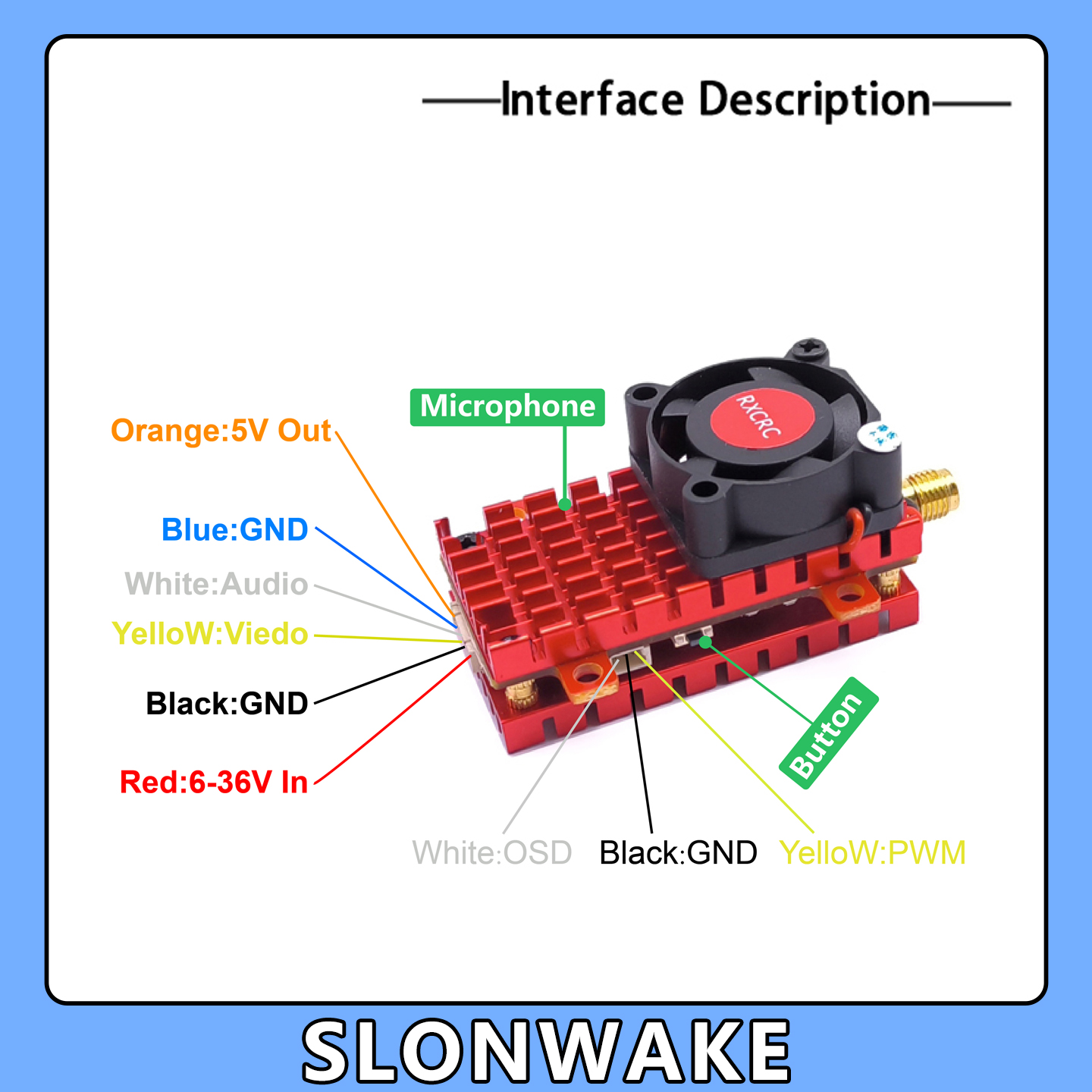 SLONWAKE 5.8G 2W VTX FPV 1800T - Drone Rc With Camera 리뷰 및 가격