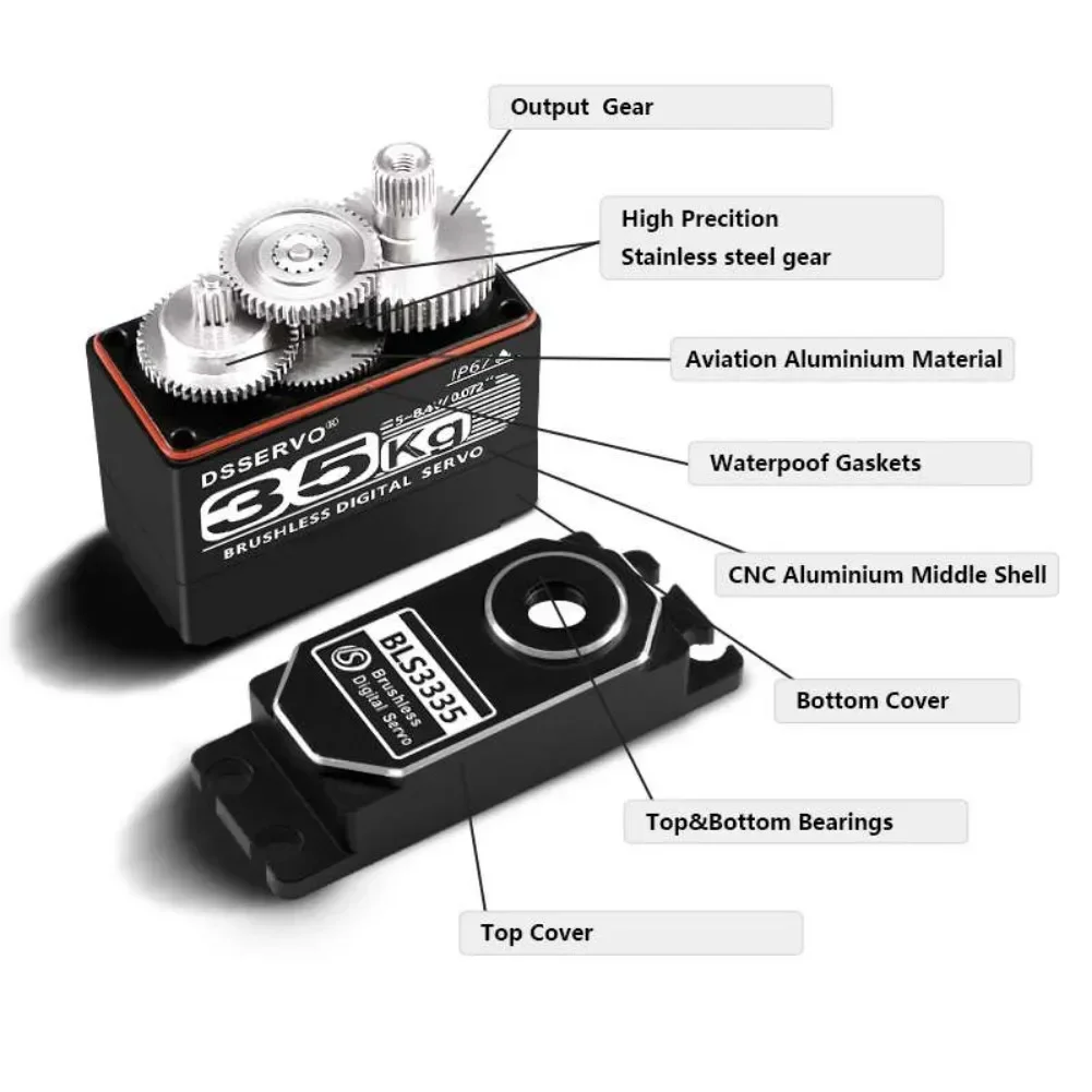 35KG BLS3335 디지털 서보 모터 고속 브러시리 - Rc Car Servo 리뷰 및 가격