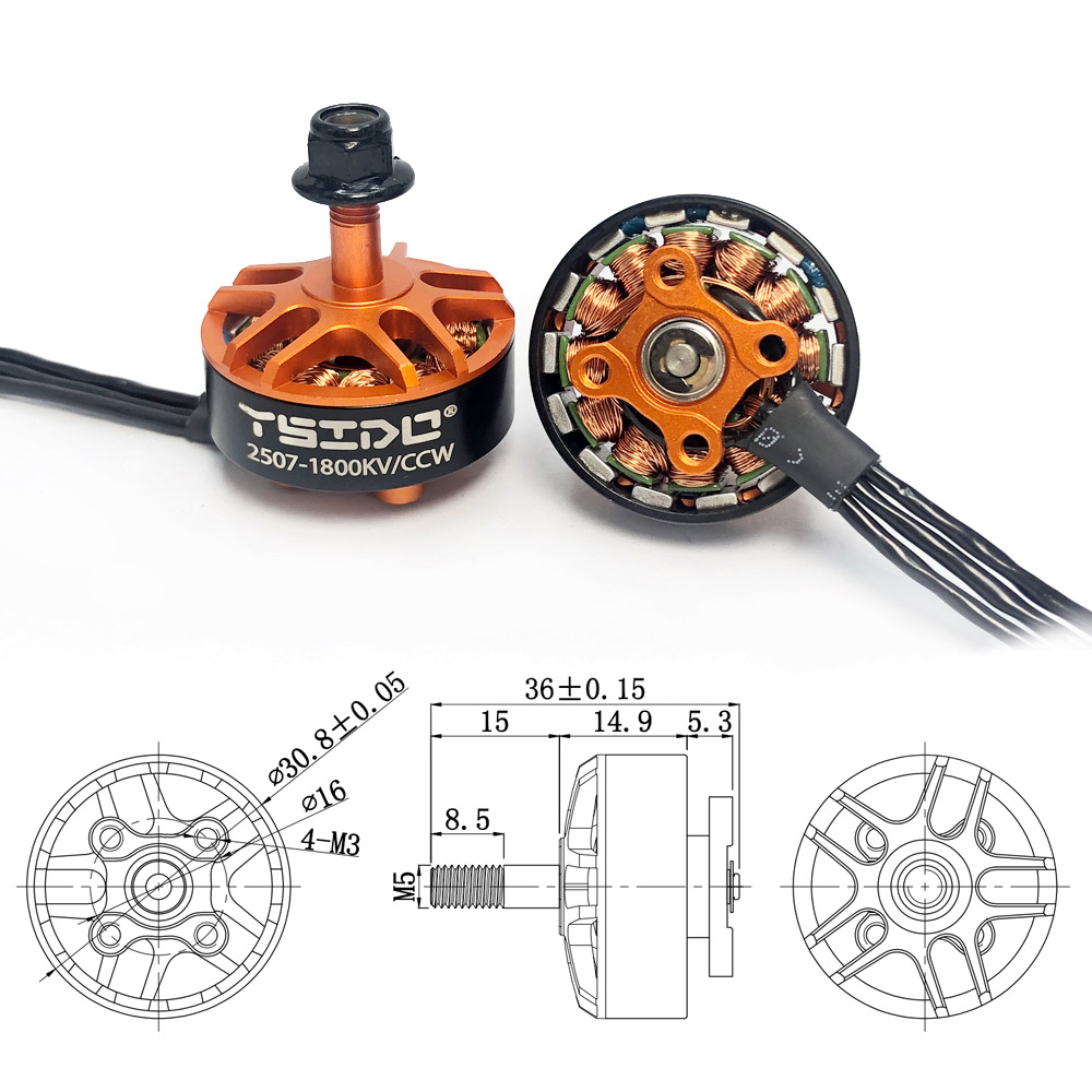 YSIDO 2507 1800KV 3-6S RC GEPR - Drone Reaper Rc 리뷰 및 가격